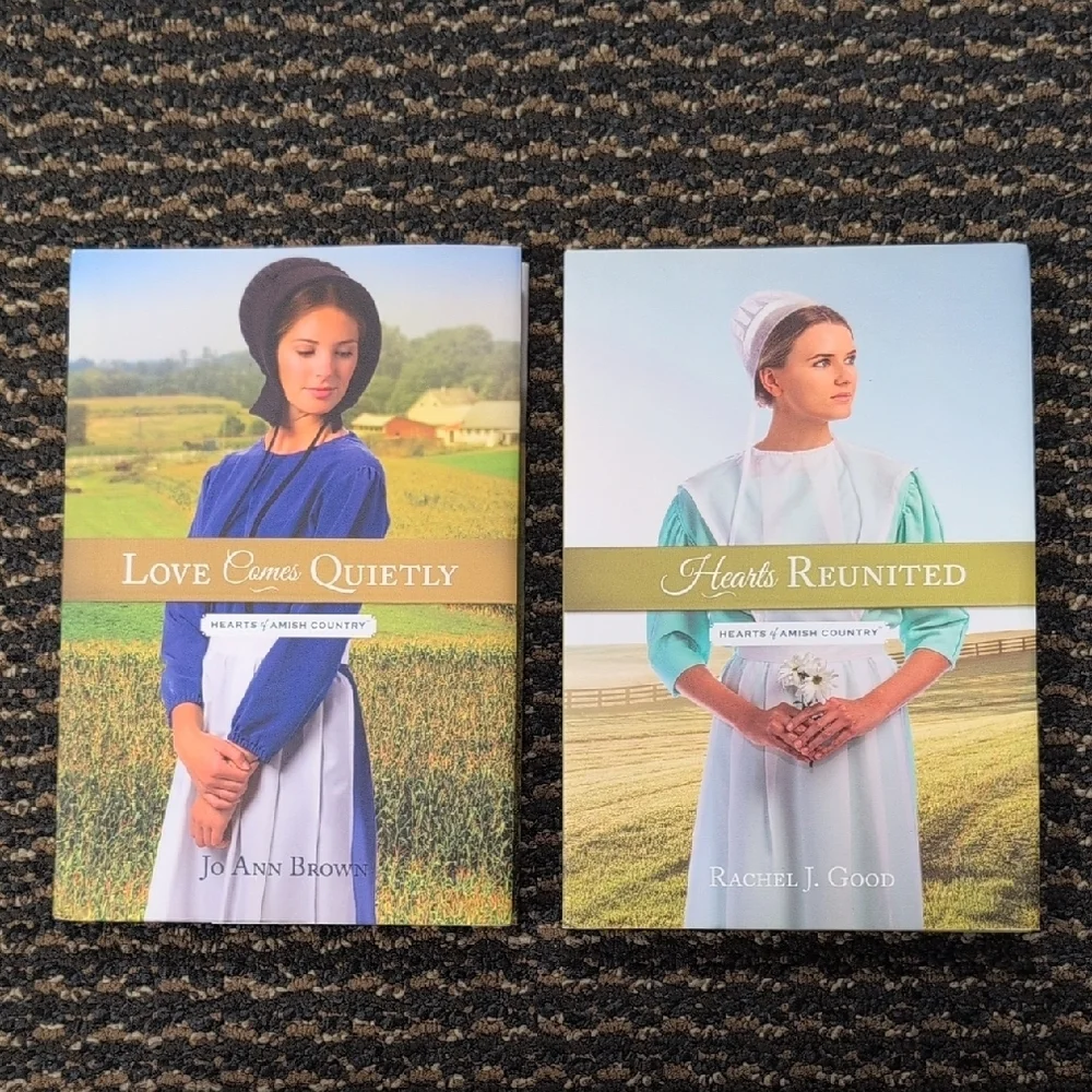 NEW Hearts Of Amish Country Hardcover Bundle Love Comes Quietly Hearts Reunited